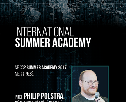 Profesori me renome ndërkombëtare, Philip Polstra ligjërues në Akademinë Ndërkombëtare Verore 2017